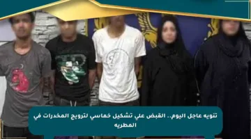 تنويه عاجل اليوم.. القبض على تشكيل خماسي لترويج المخدرات في المطرية